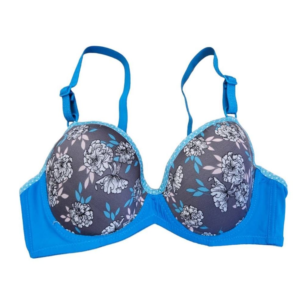 Chuns Blue Floral Underwire Bra 30C